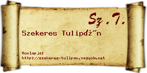 Szekeres Tulipán névjegykártya